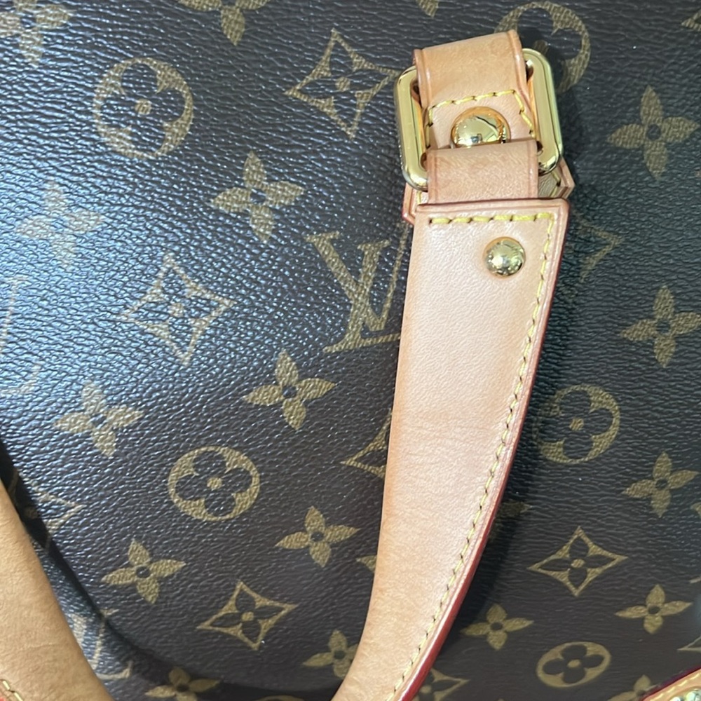 Louis Vuitton Brown Monogram Satchel with Tan Trim - Picture 11 of 16